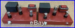 2 Single-ended vintage 45 mono block tube amplifiers Tamura output transformers