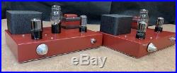 2 Single-ended vintage 45 mono block tube amplifiers Tamura output transformers