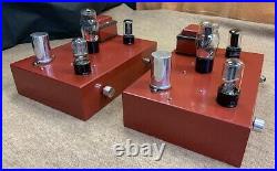 2 Single-ended vintage 45 mono block tube amplifiers Tamura output transformers