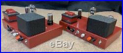 2 Single-ended vintage 45 mono block tube amplifiers Tamura output transformers