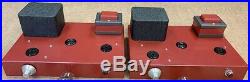 2 Single-ended vintage 45 mono block tube amplifiers Tamura output transformers