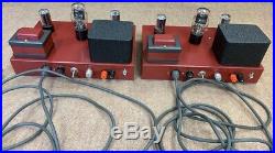 2 Single-ended vintage 45 mono block tube amplifiers Tamura output transformers