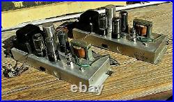 2 Vintage Magnavox AMP 169-BB Monoblock Tube Power Amplifiers As is Untested