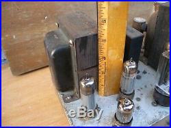 2 mono block power amp. Matched pair tube 6973. Untested. U. S. A