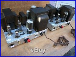 2 mono block power amps unknown branded tube 6973. 100% worked condition. U. S. A