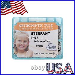 20/50Sets ETERFANT Dental Ortho Buccal Tubes 1st Molar Monoblock Roth 022/018 US