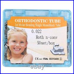 200 Pcs Dental Ortho 1st Molar Buccal Tube Roth 022 Non-Conv Bondable Monoblock