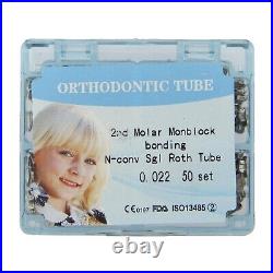 200 Pcs Dental Orthodontic Buccal Tubes Monoblock Second Molar Tube Roth 022 USA