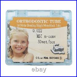 200 Tubo Ortodoncia Orthodontic Buccal Tube Roth MBT 022 1st 2nd Molar Bondable