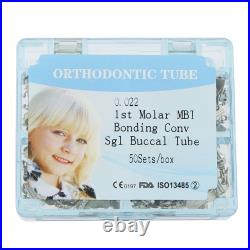 200PCS Dental Orthodontic Conv Buccal Tube 022 1st Molar MBT Roth Bondable