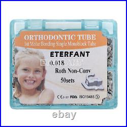 200PCs ETERFANT Dental Ortho Buccal Tube Monoblock 1st Molar Roth 018 Bondable