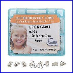 200PCs ETERFANT Dental Ortho Buccal Tubes Monoblock 1st Molar Roth 022 Bondable