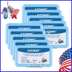 200Pcs AZDENT Dental Orthodontic Monoblock Buccal Tubes 1st Molar Roth 0.022 U/L