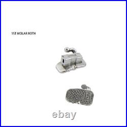 200Pcs Dental Orthodontic Buccal Tubes 1st 2nd Molar Roth MBT 022 018 Mono Non-C