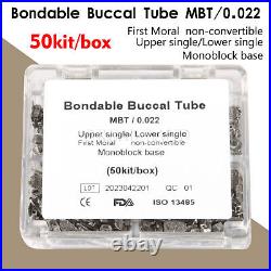 200Pcs Dental Orthodontic Buccal Tubes 1st Molar MBT/Roth 0.022 Monoblock CE