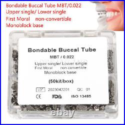 200Pcs Dental Orthodontic Buccal Tubes 1st Molar MBT/Roth 0.022 Monoblock CE