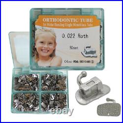 200Pcs Dental Orthodontic Buccal Tubes Monoblock Roth 022 1st Molar Tube Bondabl