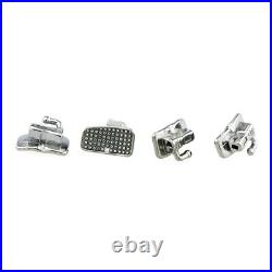 200Pcs Dental Orthodontic Monoblock Non-Conv Buccal Tubes 1st Molar Roth 0.022