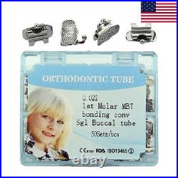 200pc Dental Orthodontic Buccal Tube 1st 2nd Molar Roth MBT ORMCO Conv Monoblock