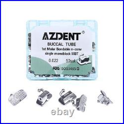 200pcs Dental Orthodontic Buccal Tube 1st 2nd Molar Monoblock Non-Conv MBT 022