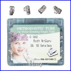200pcs Dental Orthodontic Monoblock Buccal Tubes 1st Molar MBT ROTH 022 F&T