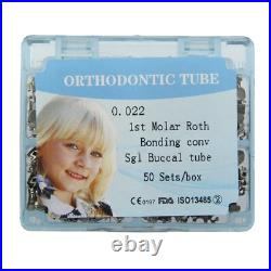 200pcs Dental tubos de ortodoncia Buccal Tubes 1st 2nd Molar Tube MBT Roth 022