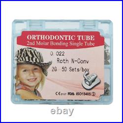 200pcs Orthodontic Buccal Tubes 1st 2nd Molar MBT Roth 022 tubos de ortodoncia