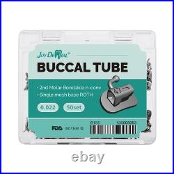 200pcs Tubos Bucales adheribles para ortodoncia Dental Roth MBT 022/18 1er Molar
