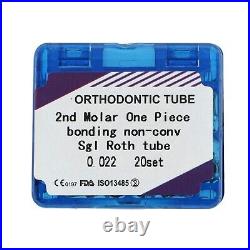 20Sets Dental Orthodontic Buccal Tubes Monoblock 1st 2nd Molar Bond MBT Roth 022