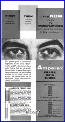 2x NOS DGetter 1960 Amperex USA PQ 6922 7L40 GoldPin /GrailVintage AudioTubes