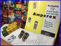 2x NOS DGetter 1960 Amperex USA PQ 6922 7L40 GoldPin /GrailVintage AudioTubes
