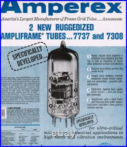 2x Vintage Amperex USA 7308 /MatchedPair /E188CC CV4108 /Top 6DJ8 6922 Upgrade