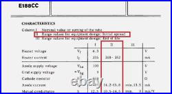 2x VintageNOS SiemensGermany G? 1 GoldPin E188CC 7308 /Top E88CC 6922 CCa Upgrade