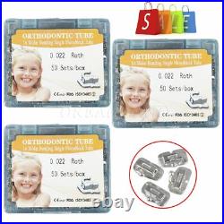 3 Dental Buccal Tube 1st Molar Bondable Non-Convertible Roth 022 Monoblock al-gh
