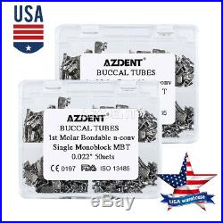 30 Boxes Dental Ortho 1st Molar Bondable Monoblock Buccal Tube Non-Con MBT 0.022