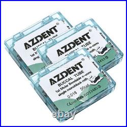 3X AZDENT Dental Monoblock Buccal Tube 1st Molar Roth 0.018 Bondable Non-Conv