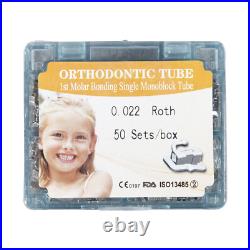 4/80/200pcs Dental Orthodontic Buccal Tube 1st/2nd Molar Bonding MBT/Roth 022