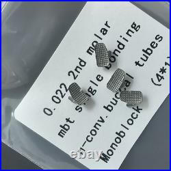 400Pcs Dental Orthodontic Bondable Buccal Tube 1st 2nd Molar Roth/MBT Monoblock