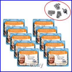 400Pcs Dental Orthodontic Buccal Tubes Bonding Monoblock For 1st molar Roth 018