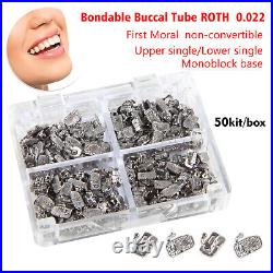 5 Boxes Dental Bondable Monoblock Non-Convertible Single Roth 022 Buccal Tube R
