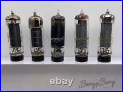 5 Vintage Motorola 6AQ5/6005/6V6 Power Pentode Amplifier Audio Vacuum Tube Valv