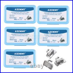 5 X Dental 1st Molar Monoblock MIM Buccal Tube Bondable Roth 0.022 Non-Co Single