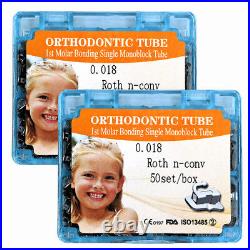 5 boxes Dental orthodontic 1st molar buccal tube monoblock roth 018 50 sets US