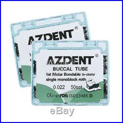 5 boxes Roth 022 Orthodontic Monoblock Cast Buccal Tube Bondable Dental CAD