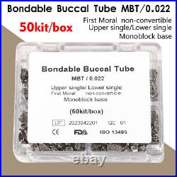 50-250Sets Dental Orthodontic Buccal Tube 1st Molar Tube MBT 022 Monoblock Rn
