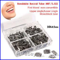 50-500 Sets Orthodontic Buccal Tube Single Monoblock 1st Bondable MBT 022 ez