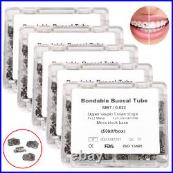 50-500 Sets Orthodontic Buccal Tube Single Monoblock 1st Molar Bondable MBT rz