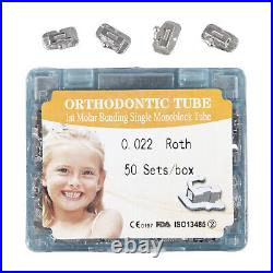 50 Set Dental Ortho Buccal Tubes Roth MBT 1st Molar 022 Monoblock/Convert NL