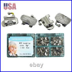 50 Sets Dental Orthodontic Buccal Tube 1st 2nd Molar Tubes Roth MBT 022 Brackets