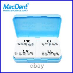 50 Sets MacDent Dental Orthodontic Buccal Tube Roth/MBT 018/022 1st/2nd Bondable